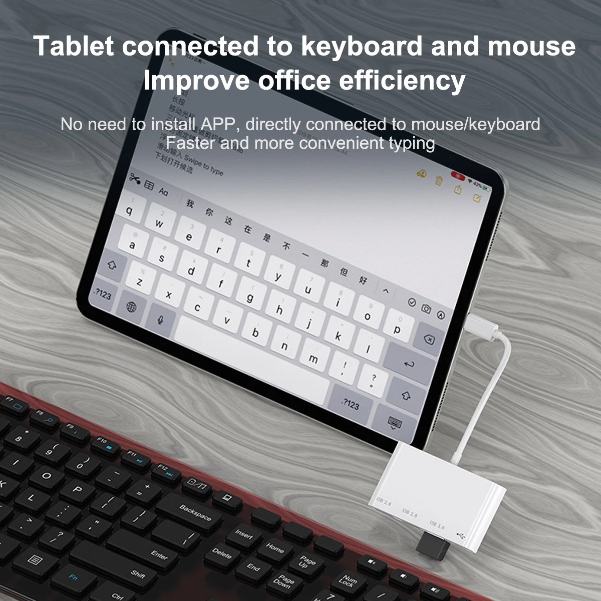 Câble OTG [USB A Femelle] / [USB C Mâle] - MICRO LOGIS Informatique