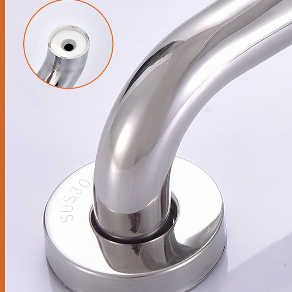 Bathroom Handrail 1PC Stainless Steel 300/400/500mm Bathroom Tub Toilet Handrail Grab Bar Shower Safety Support Handle Towel Rack