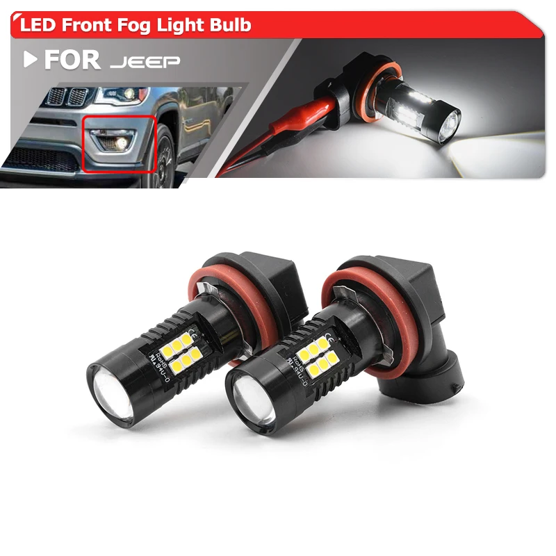 2x For Jeep Compass 2014 2015 2016 2017 2018 2019 2020 2021 2022 Front