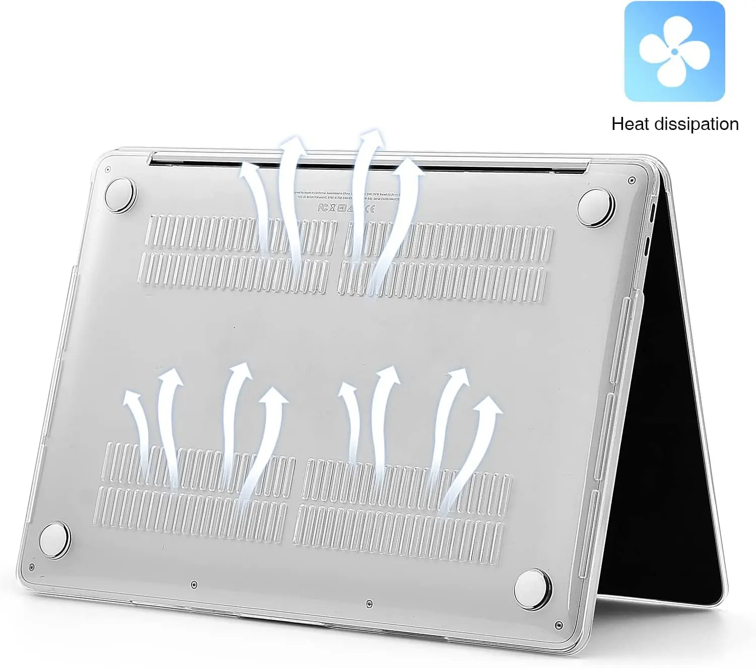Laptop Case EooCoo Crystal Clear Hard Case For Macbook Air 13 M1 13.3 Inch Plastic Protective