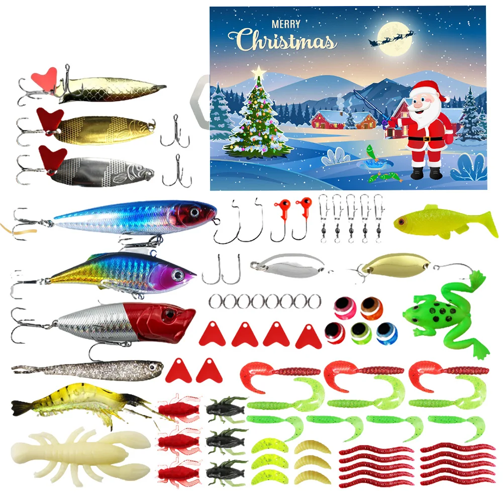 Advent Calendar Fishing Christmas Countdown 24 Days Fishing Set christmas countdown calendar christmas advent calendar fishing advent calendar