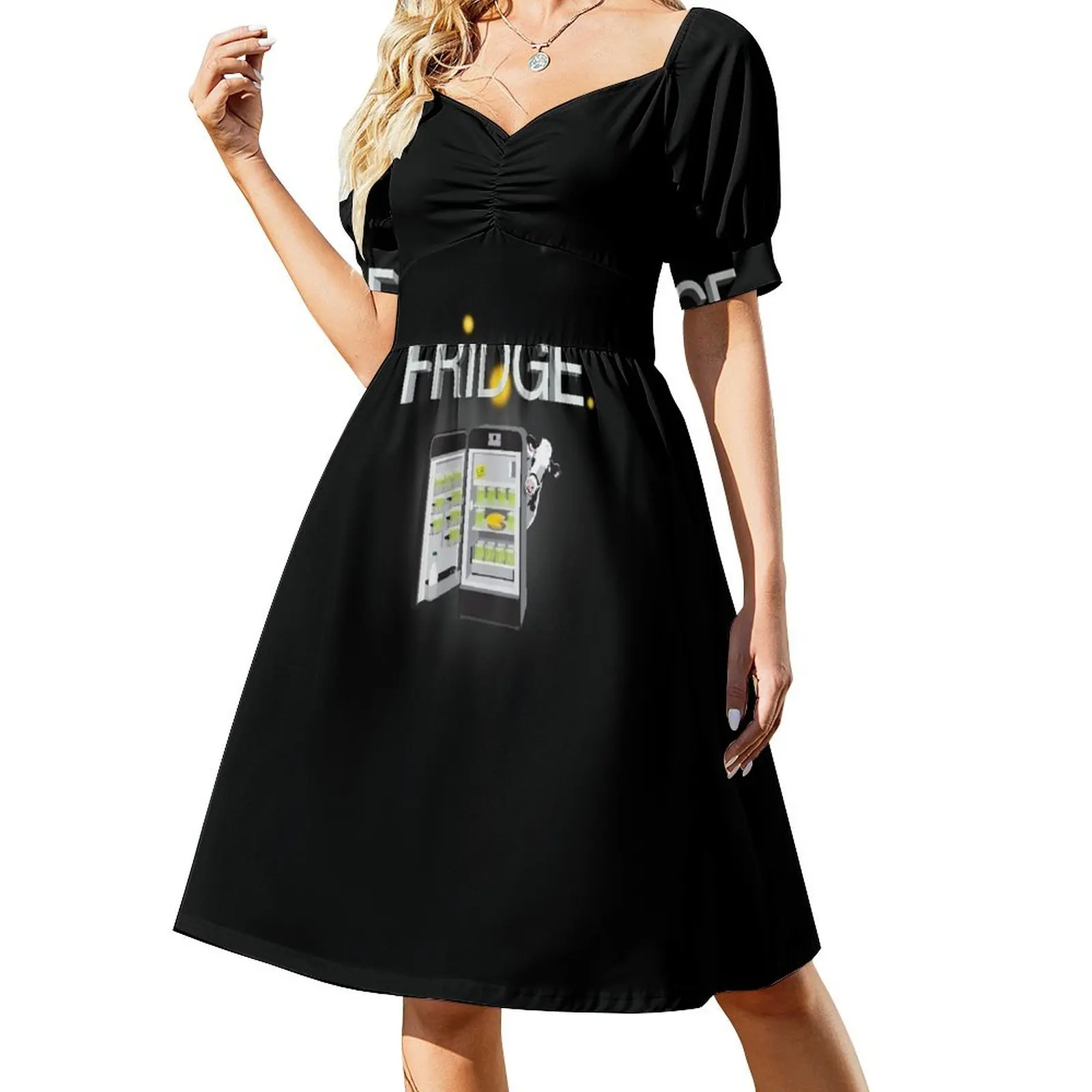 FriDge'... ¡El aparato de la ciencia! Vestido de manga corta. Vestidos de mujer. Falda de mujer. Vestido.