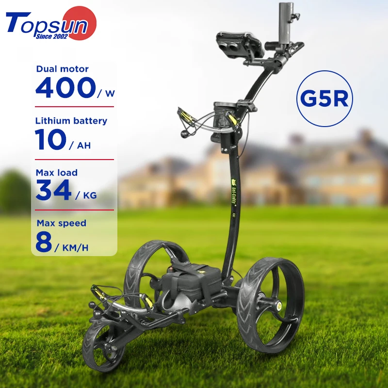 

Golf Trolley 3 Wheel Custom Easy Folding Golf Cart With Aluminum Frame
