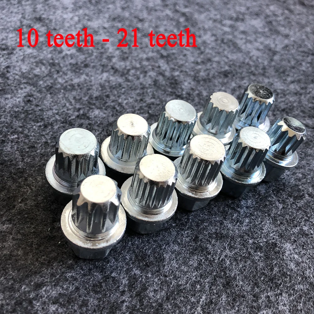 1PCS Anti-theft Wheel Screw Bolt Lock Nut Key Adapter #000-#009 For Volkswagen Bora Golf Jetta Passat For Audi A4 A6 A8 TT Q7 Q5