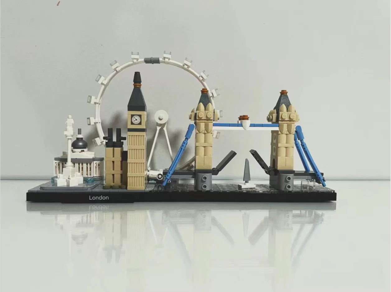New York London Pairs Dubai Lanmark City Skyline Building Blocks 21052 21044  21028  21034 21032 21027 Construction Bricks Set 4