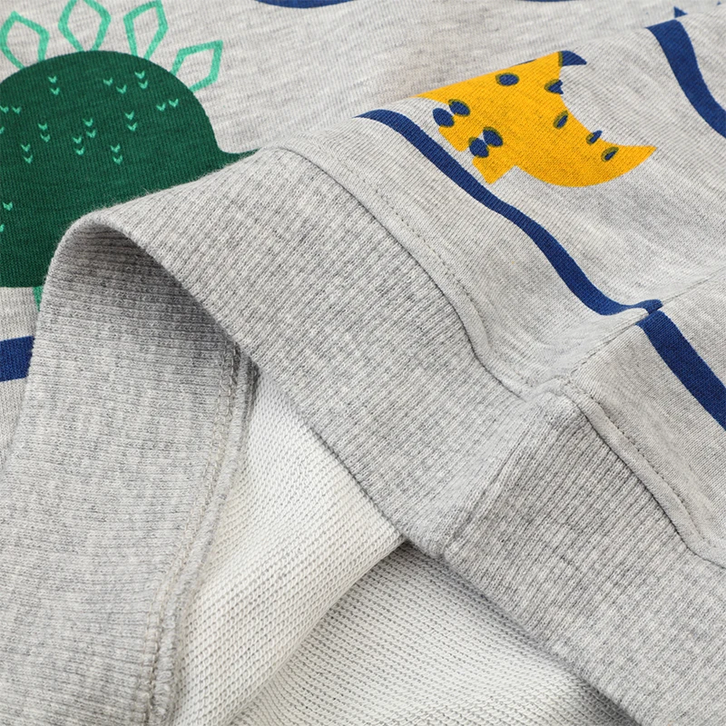 2-7T Dinosaurs Baby Boys Sweatshirts Hooded Shirts Kids Clothes Long Sleeve Sweaters Autumn Spring Clothing Shirt