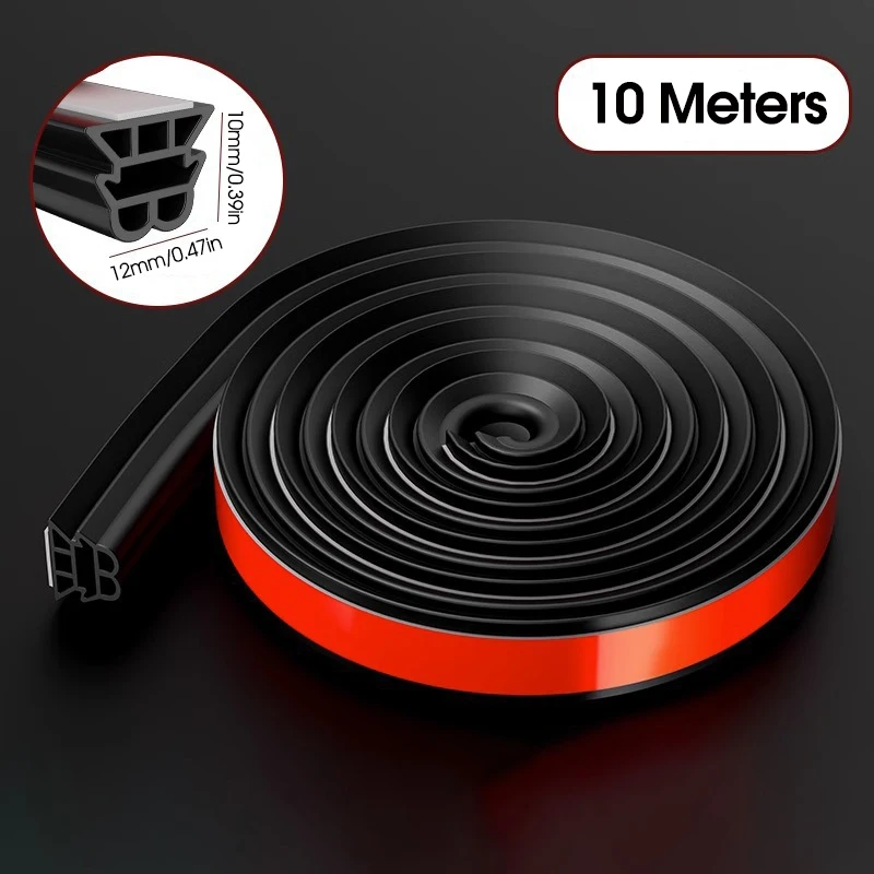 3-Layer Waterproof Noise-Insulating Car Door Seal Strip