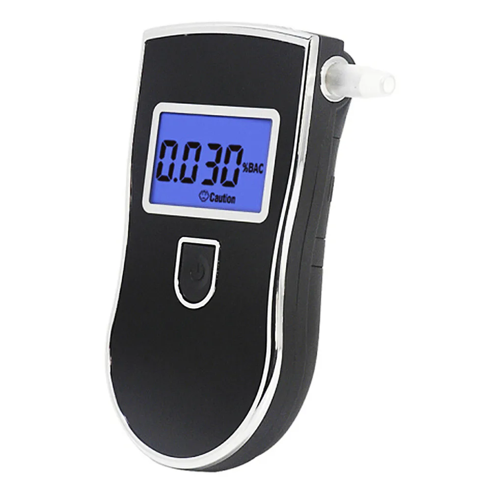 NEW Hot Selling Professional Police Digital Breath Alcohol Tester Breathalyzer AT818 Respirable Breath Ethanol Test Analyzer