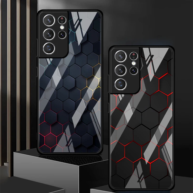 Elegant Blue Gradient Glass Phone Cover Case