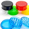 1/2/5Pcs 60mm 3 Layer Round Shape  Herb Grinder Tobacco Shredder Spice Mill Crusher Plastic Tobacco Grinder Smoking Accessories 1