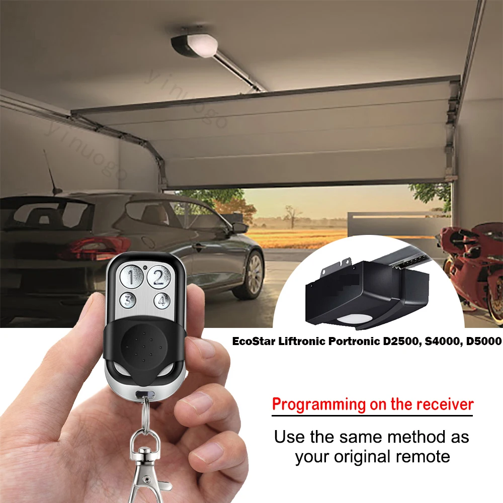 For ECOSTAR RSE2 433 / RSC2 433 Garage Remote Control Gate Opener 433MHz ECOSTAR Remote Control Garage Door Opener Transmitter 2
