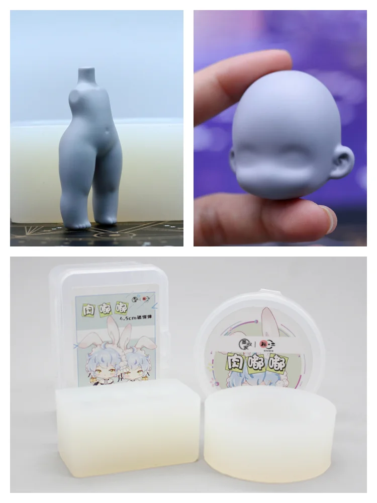 

Силиконовая форма для изготовления мясного Дуду, не нуждается в полировке, мини-версия Q, для тела/лица, сделай сам, форма для изготовления ультра зеркальной глины, мультяшных персонажей из анимационной глины