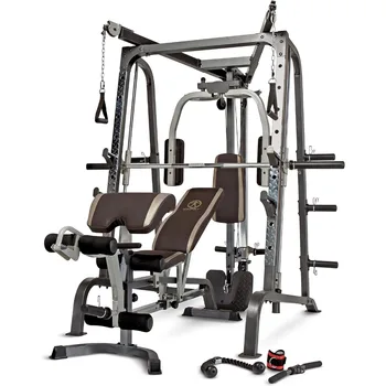 Cage Workout Machine Full Body Training Home Gym Equipment System with Leg Developer, Press Bar, PEC Deck 1