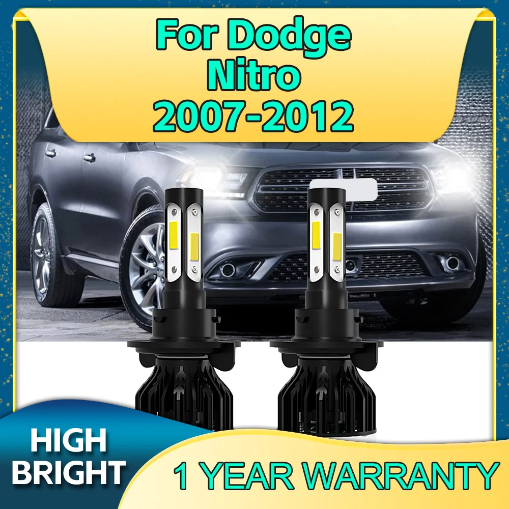 Car Headlight LED Hi/Lo H13 30000LM 6000K Auto Headlamp Light Bulbs For Dodge Nitro 2007 2008 2009 2010 2011 2012
