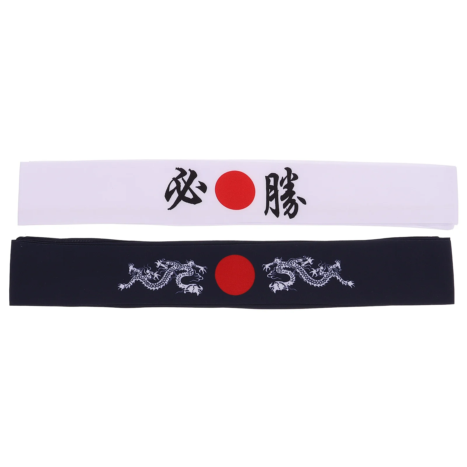 2 Pcs Bushido Headband Karate Running Cooking Japanese Men Ties Fitness Cotton Style Child Girls Headbands