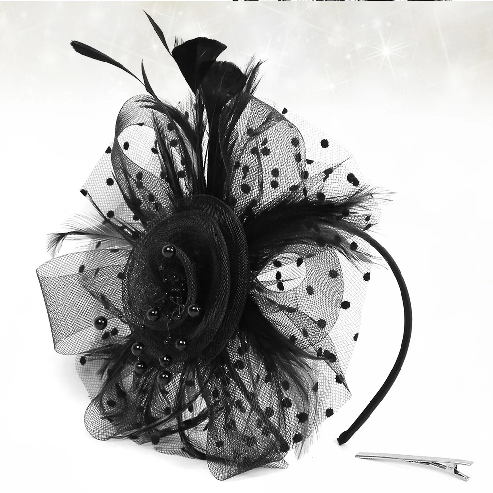 

Feather Hair Band Performance Headdress Party Wedding Accessories Headwear Jewelry Womens Hat Hairpin Extra Large