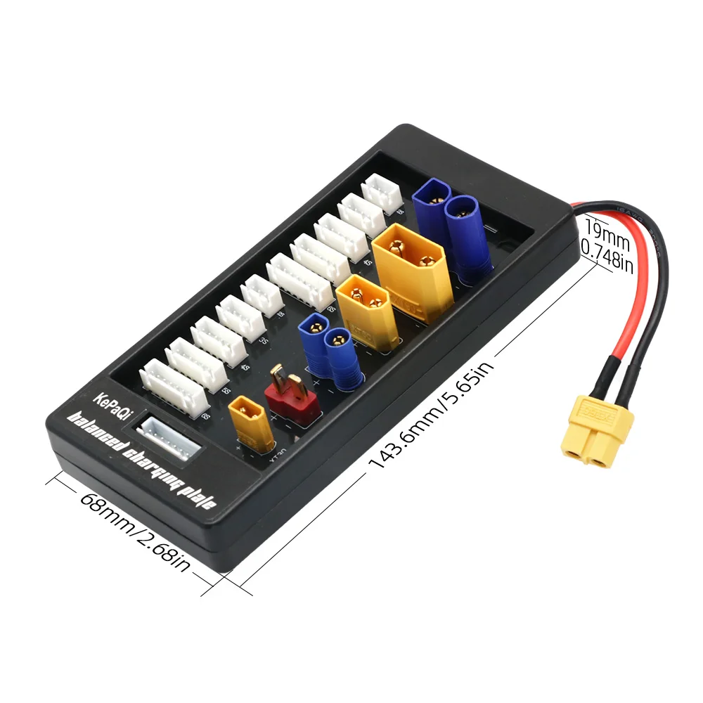 Carte de charge parallèle XT30 XT60 XT90 EC5 EC3 T avec câbles de liaison