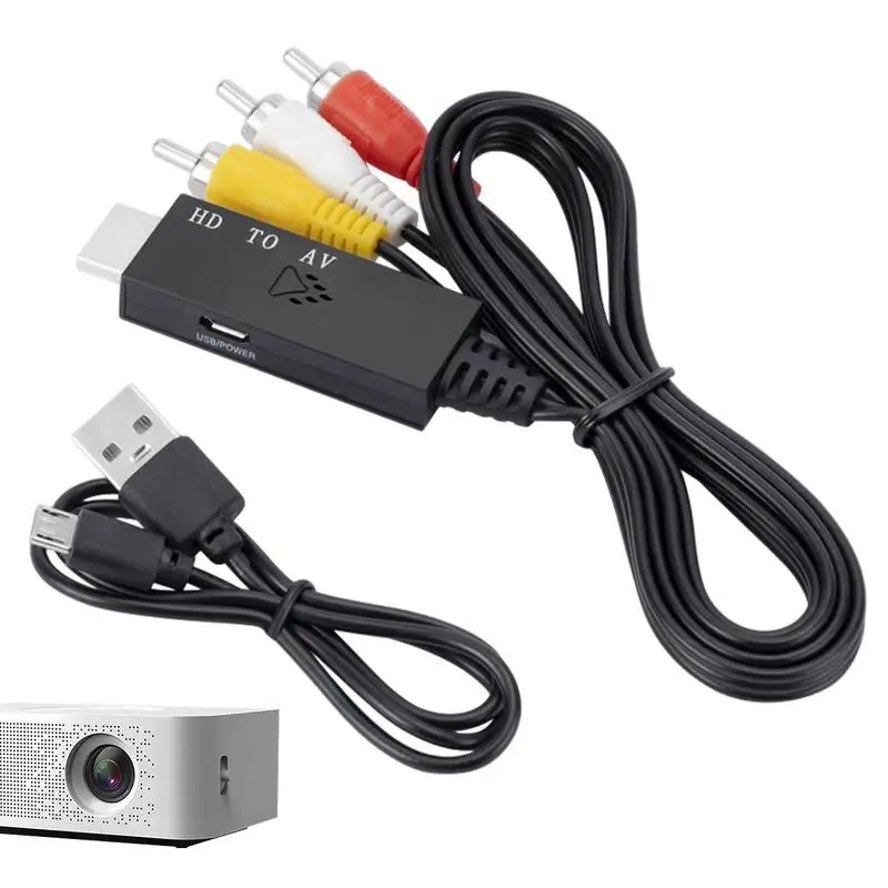 

AV HDMIi-compatible Converter Audio Video Cable Display Adapter Universal Audio Converter For TV/PC/Fire Stick/VCR/DVDs Players