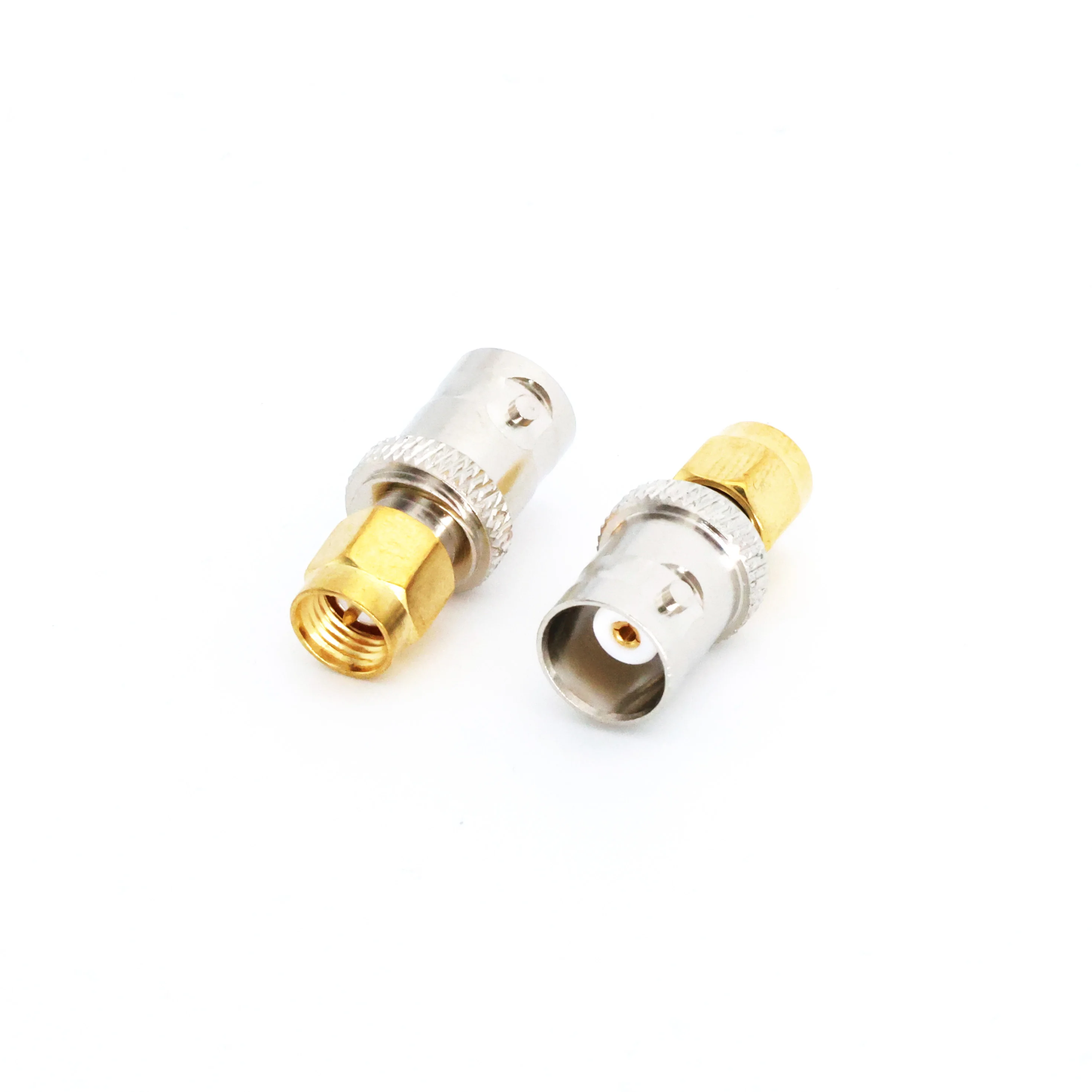 2pcs Coaxial connector SMA to BNC SMA (inner screw inner needle) to BNC female SMA-J/BNC-K adapter 2pcs f type coupler adapter connector female f f jack rg6 coax coaxial cable used in video sma rf coax connector plug