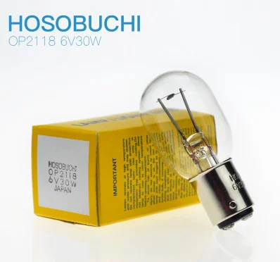 光学式膜厚計関連 細渕電球 ランプ 6V 30W OP-2118 交換用×10 HOSOBUCHI FUJI OP2118 6V30W to Olympus TB-1 6V5A microscope
