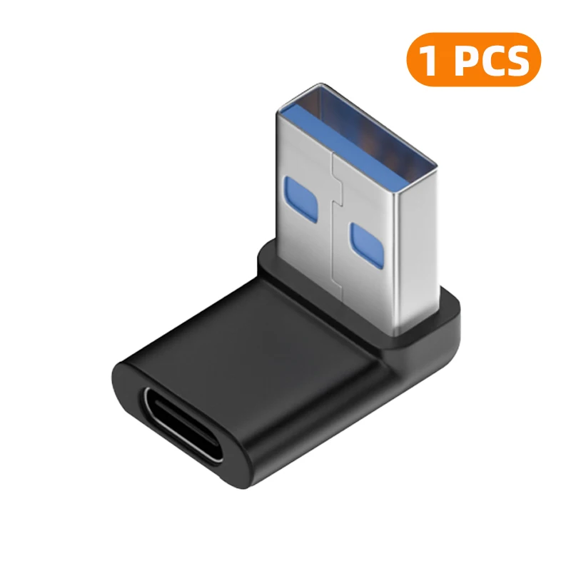 ตัวเลือกสินค้า อะแดปเตอร์ USB-A ถึง Type-C 90 องศา 10Gbps
