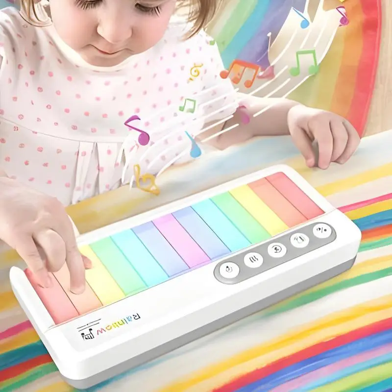Keyboard Piano For Kids Light Piano Toy Touch Screen Electronic Kids Keyboard Interactive Educational Music Toy Portable Musical