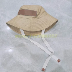 Bucket Hat Fashion Trend Long Lace Up Design Bags Fisherman Men Women Summer Outdoor Sunshade Beach Hats Cowboy New 756528