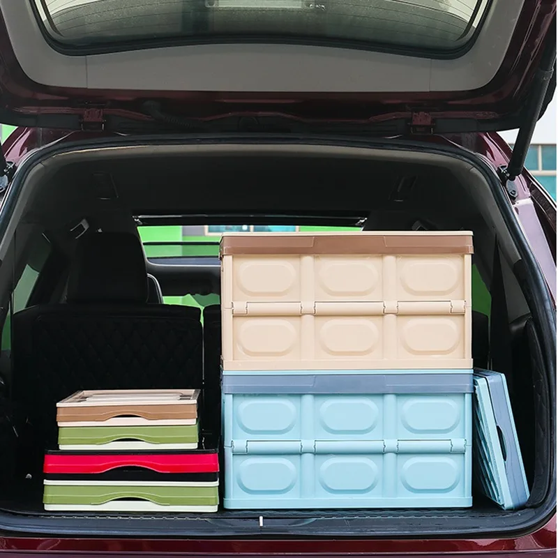 Plastic Collapsible Storage Bins Waterproof Storage Box Organizer Container  Large Durable Car Trunk Storage Box For Home And - AliExpress