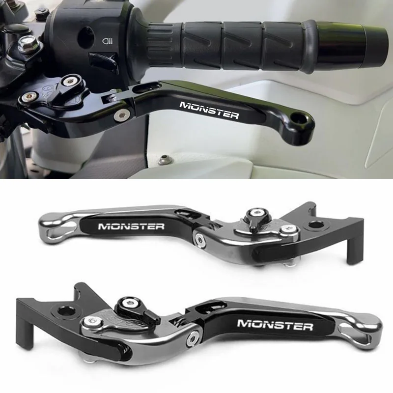 Moto Cnc Pieghevole Estensibile Leve Frizione Freno Per Ducati 400 Monster 620 695 Monster / 620 Mts Monster S2R 800