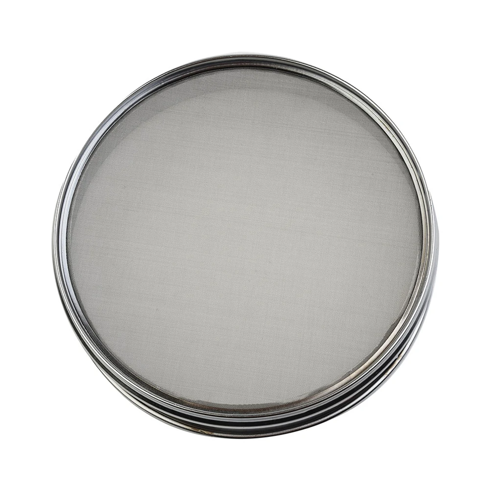 20cm Chrome Mesh Sieve for Sample Inspection 4 Mesh and 600 Mesh Stainless Steel Test Sieve for Laboratory and Industrial Use