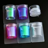 1 Set Aurora Jelly Silicone Nail Stamper with Scraper French Nail Art Design Transfer Print Stamping Template Tools Seal Stamper 6