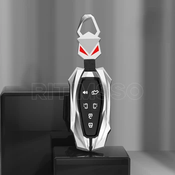 Custodia per chiave auto in lega di zinco per Toyota Sienna 2011-2020 Key Tacoma Smart Keyless Remote Keychain Protector 6 Button Key Bags - Custodia per chiave auto in lega di zinco per Toyota Sienna 2011 2020 Key Tacoma