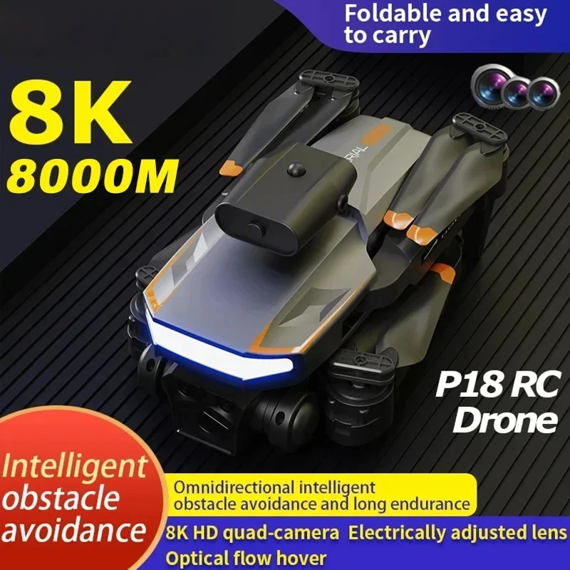 Per Xiaomi P18 Drone 8K Professinal Rc Plane Con Ampia Localizzazione Del Flusso Ottico Quadcopter A Quattro Vie Per Adulti Bambini
