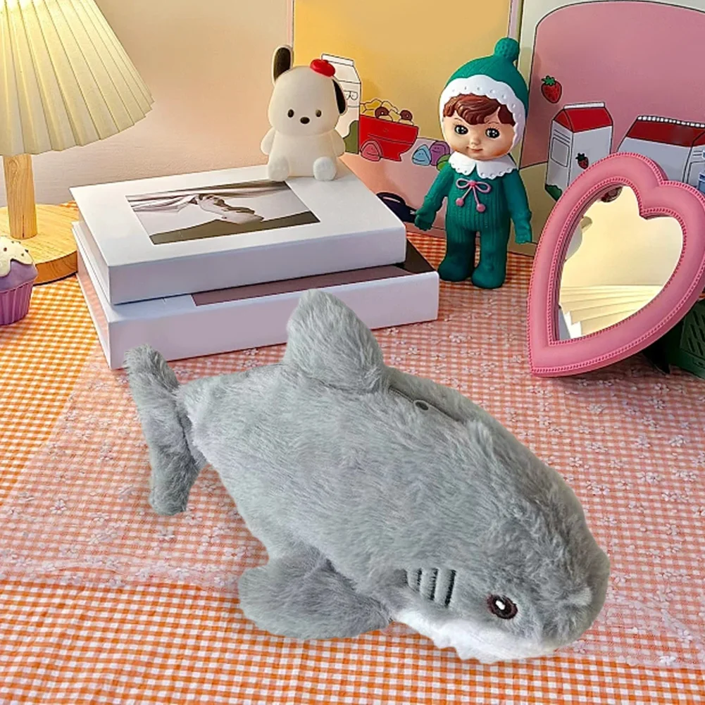 상어 필통 대용량 귀여운 플러시 상어 펜 가방 휴대용 카와이 필통 학생 문구류 학교 사무용품