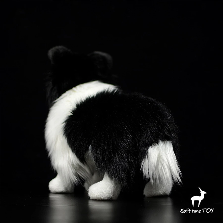 Фото Высококачественная аниме милая плюшевая овечья собака Border Collie плюшевые игрушки Реалистичные животные имитация Мягкая кукла Kawai игрушки подарки №4