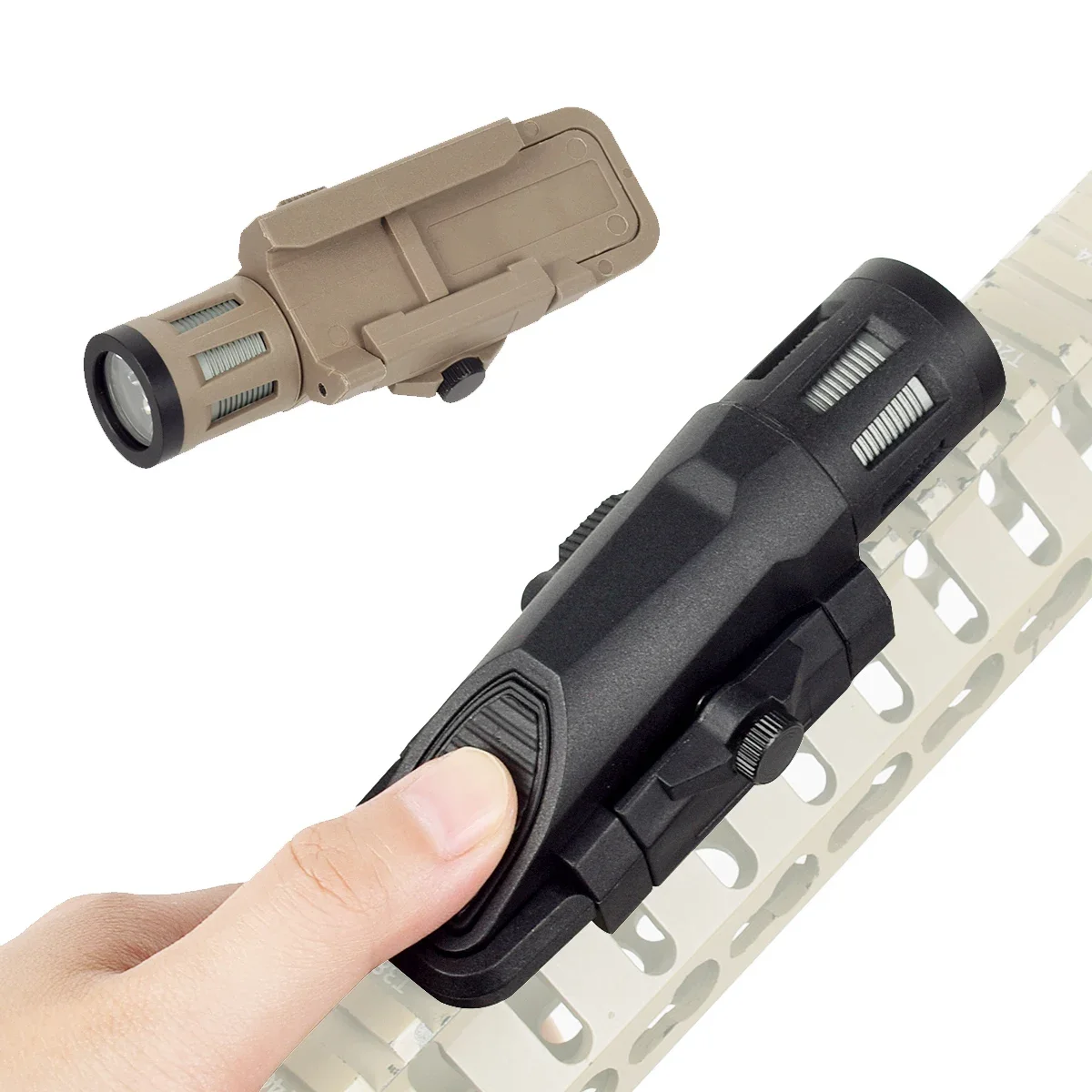 Description Picture 5 of itemTactical WML Flashlight Long Short Hunting Weapon LED Lights Costant Strobe Airsoft Rifle Constant Momentary for 20mm Rail
