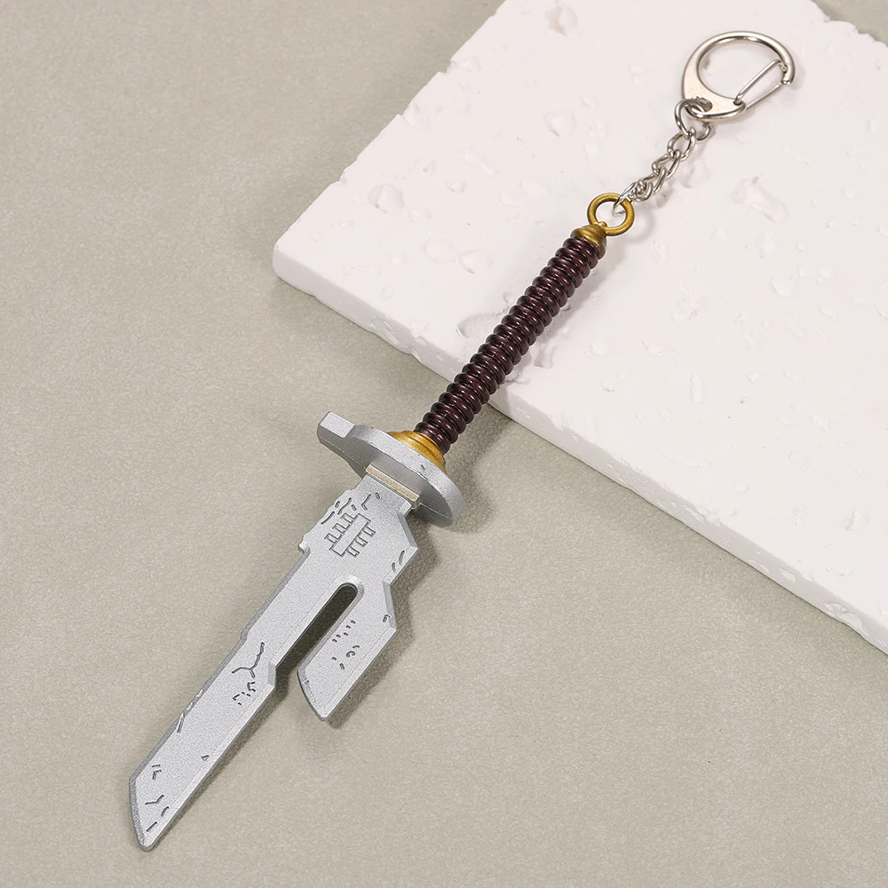 Personalisierter, modischer, messerförmiger Schlüsselanhänger aus Metall, personalisierter Retro-Rucksackanhänger, einfacher und trendiger Autoschlüsselanhänger – Detail 7