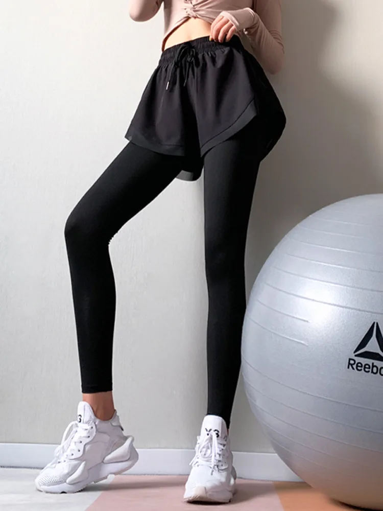 Sports pants, women's summer quick drying running and fitness pants, breathable quick drying and anti glare high waisted dance y