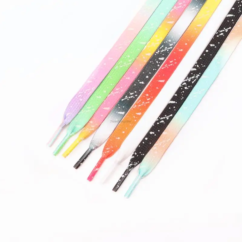 Luminous Shoe laces Glowing Fluorescent Shoelaces for Sneakers Flat Laces Shoes Gradient Shoelace 120/140/160CM Shoestrings shoe laces shoe accessories