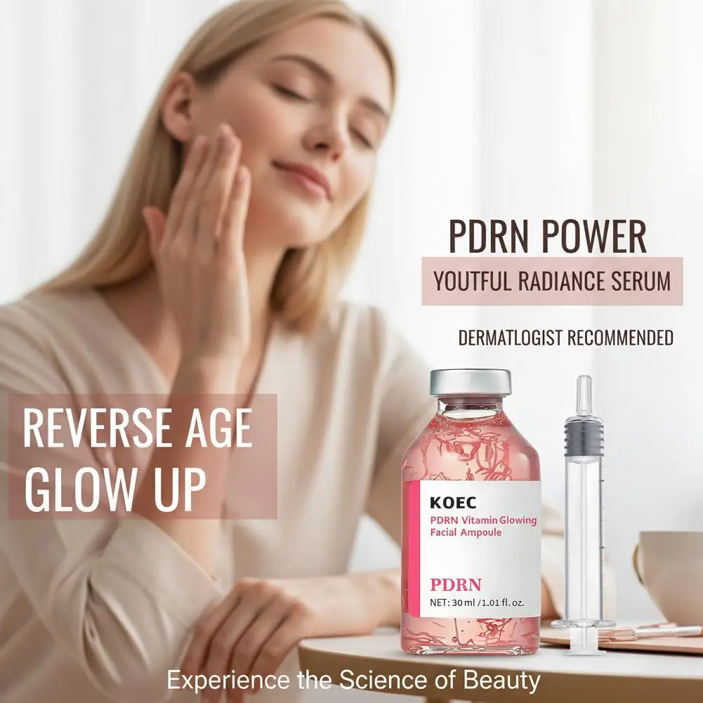 30ml Deep Collagen Silk Peptide Ampoule PDRN Firming Face Serum,Hydrating K-Beauty Essence for Elastic Glowing Skin Care 30/50ml - immagine 6