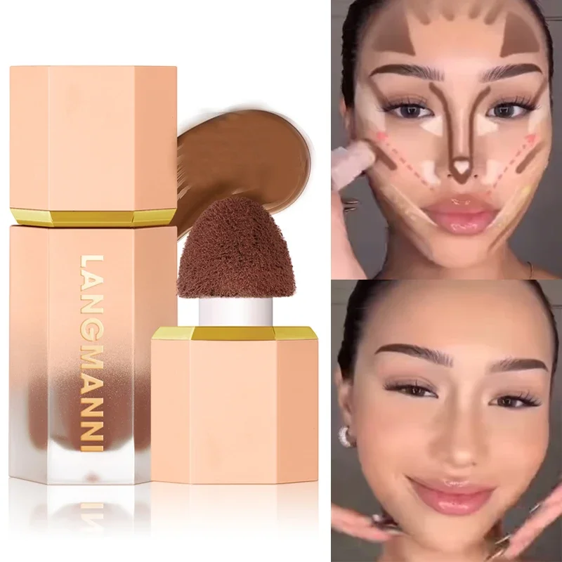 Liquid Highlighter Contour Stick Matte Blush Sticks Moisturizing Concealer Face Shadow Contour Pen Brightening Face Cosmetics