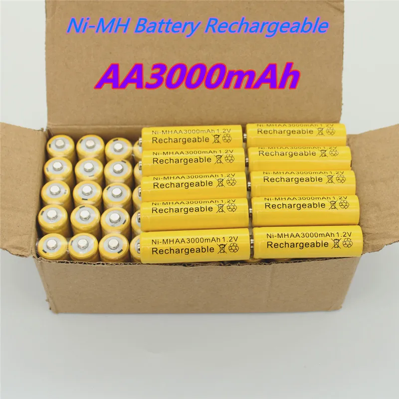 Veciikala-100 %.Original.recargables.de. Ni-mh. Батареи recargables.de.1 2V.AA3000mAh.precargables.para.juguetes. | Электроника