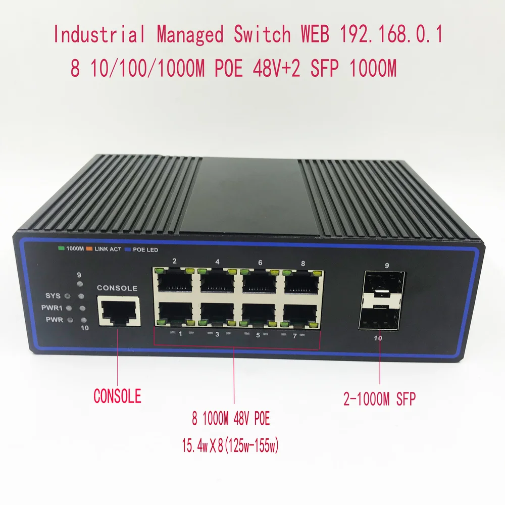 Outdoor PoE Switch with SFP