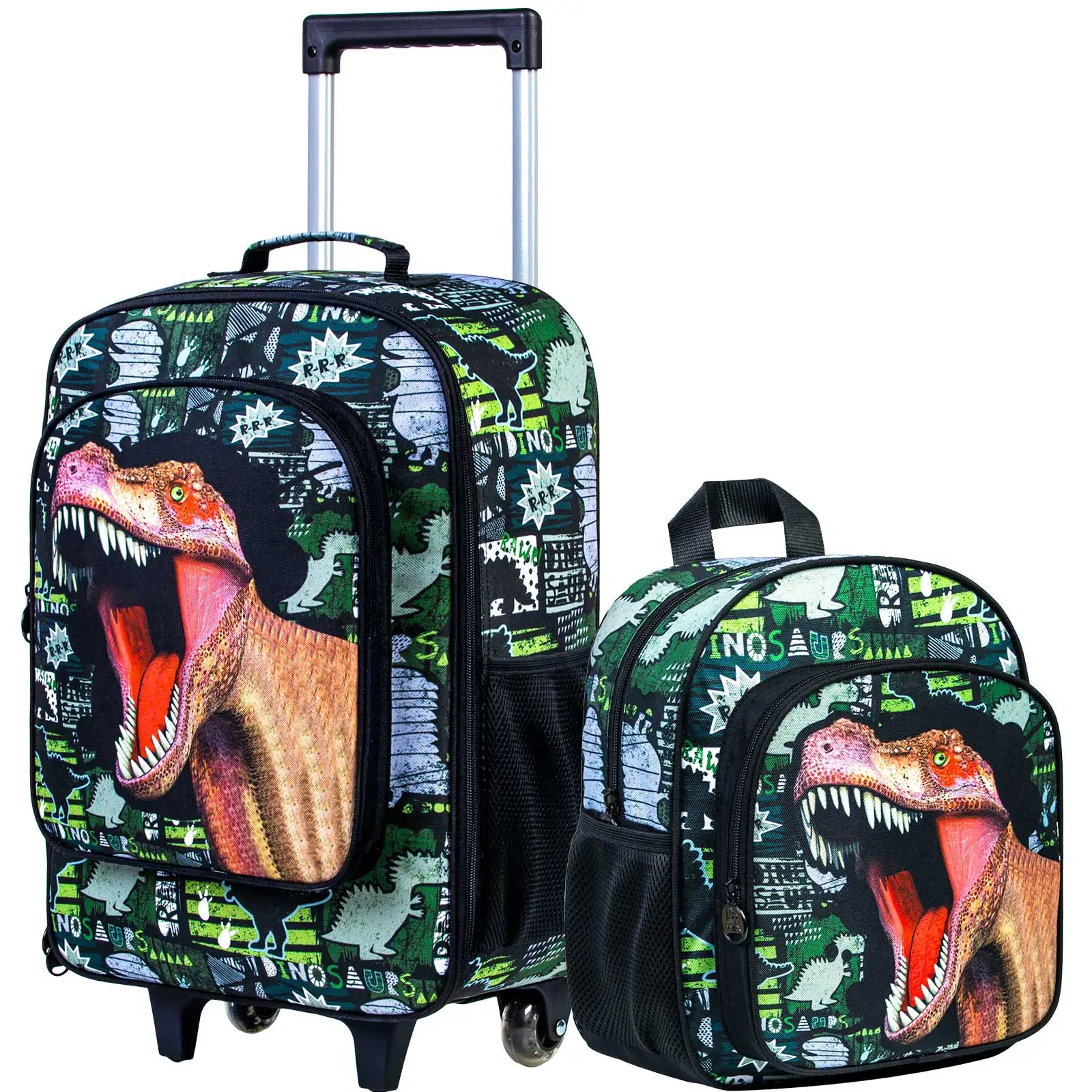 2PCSKidsSuitcaseBoysCarryonluggageWithWheelsand12Backpack