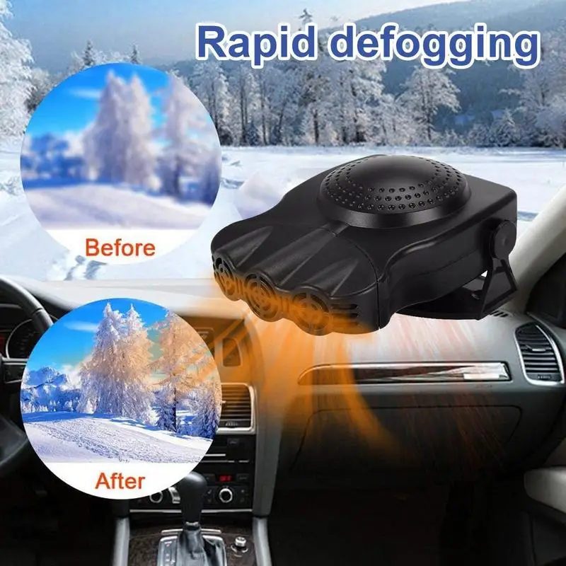 

NEW Car Defroster Fan Heating & Cooling Fast Heater Fan Car Heater & Cooler Heating Defrost Defogger Window Defroster For Cars