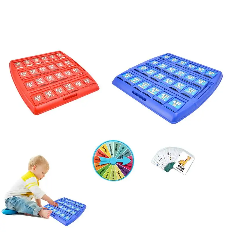 

Настольные игры для детей, игра в угадай, интерактивные детские игры, мультяшная Милая развивающая игрушка с животными, портативная забавная в течение 3 лет