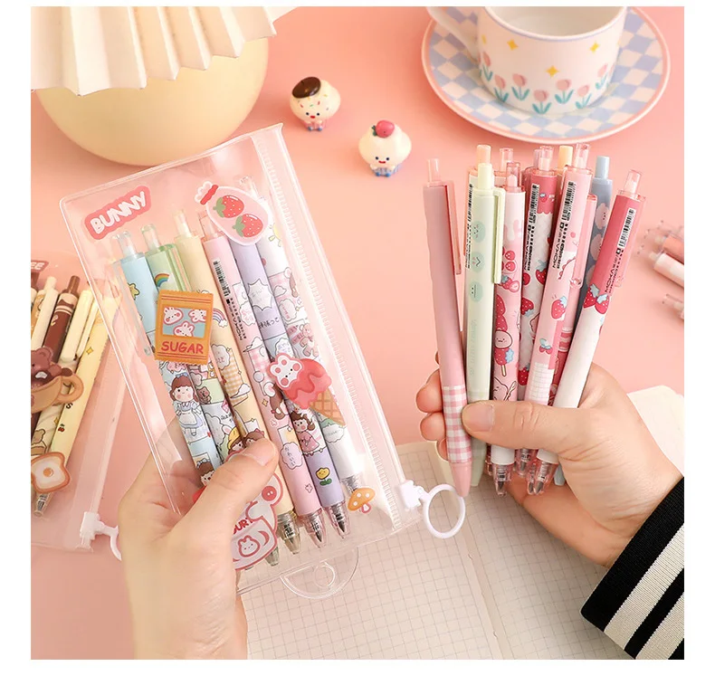 10本のリードが付いたカワイイシャープペンシルのセット,インク