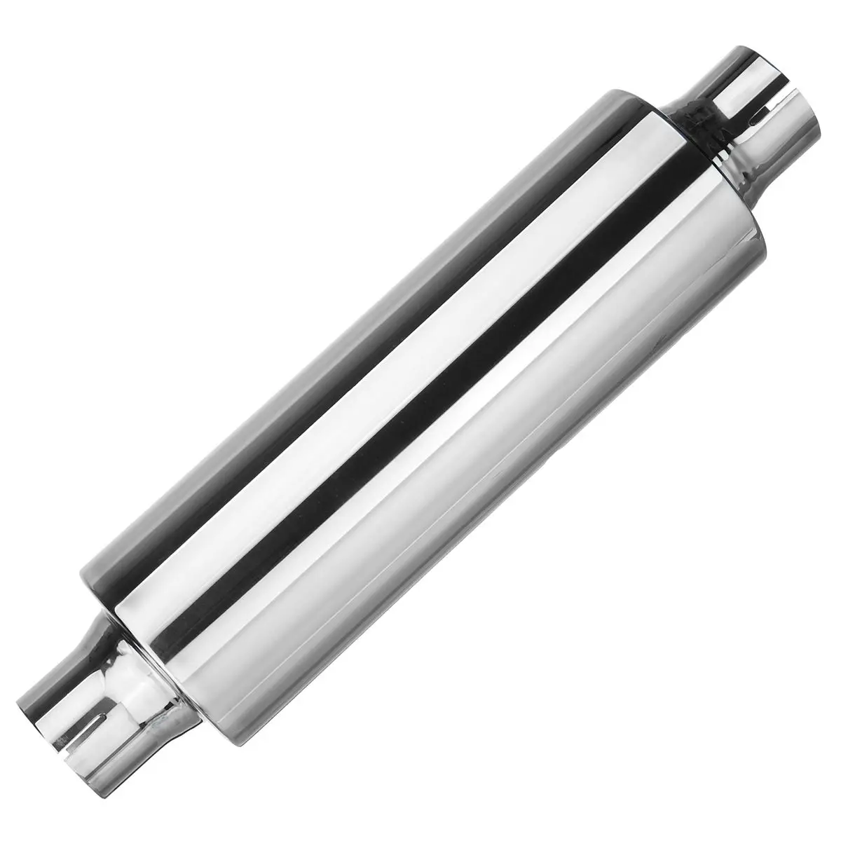 1X Universal 2" 50mm Car Resonator Exhaust Pipe Muffler Stainless Steel Muffler Tip Exhaust Tail Tube Silencer 16inch Long exhaust muffler tip exhaust pipe muffler