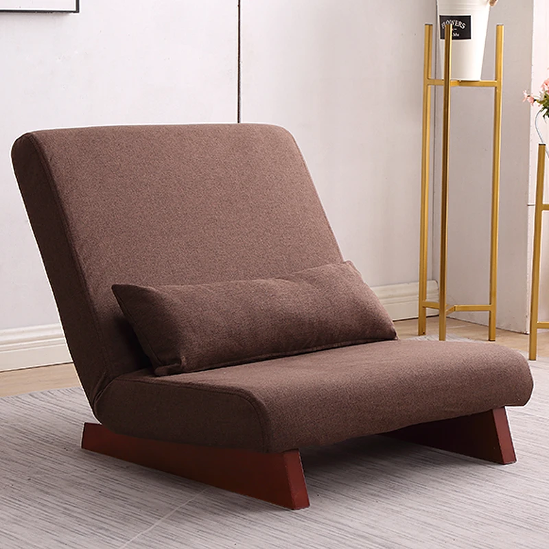 GTTFX Divano Letto Multifunzionale Divano Pigro Divano Giapponese Tatami Camera da Letto Studio Doppia Sedia Pieghevole 132×197 cm(Color:Brown