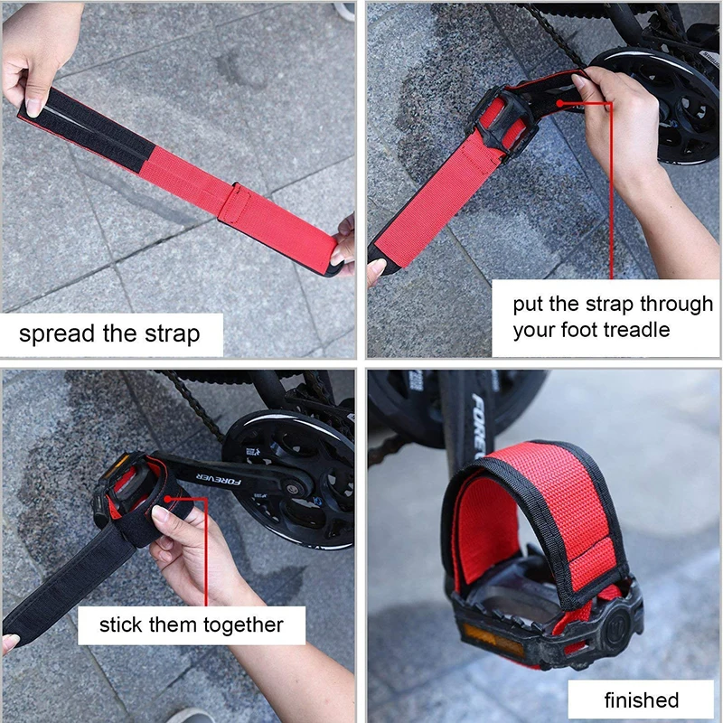 Bicycle Feet Strap Bicycle Ultra Light Foot Pedal Dog Mouth Cover Strap Feet Strap Tie Strap